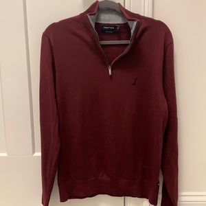 Nautica Men’s quarter zip sweater